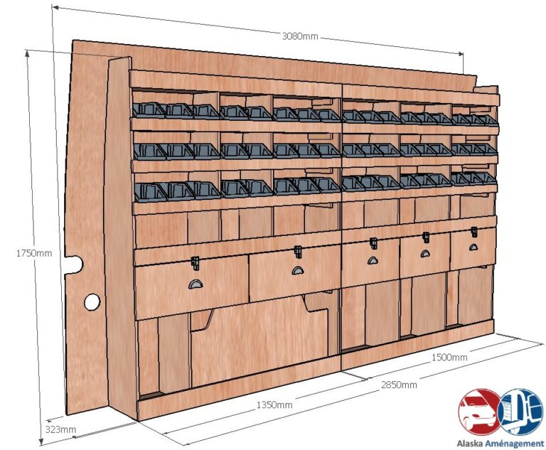 Meuble latéral Gauche KRG004-N - vue 3