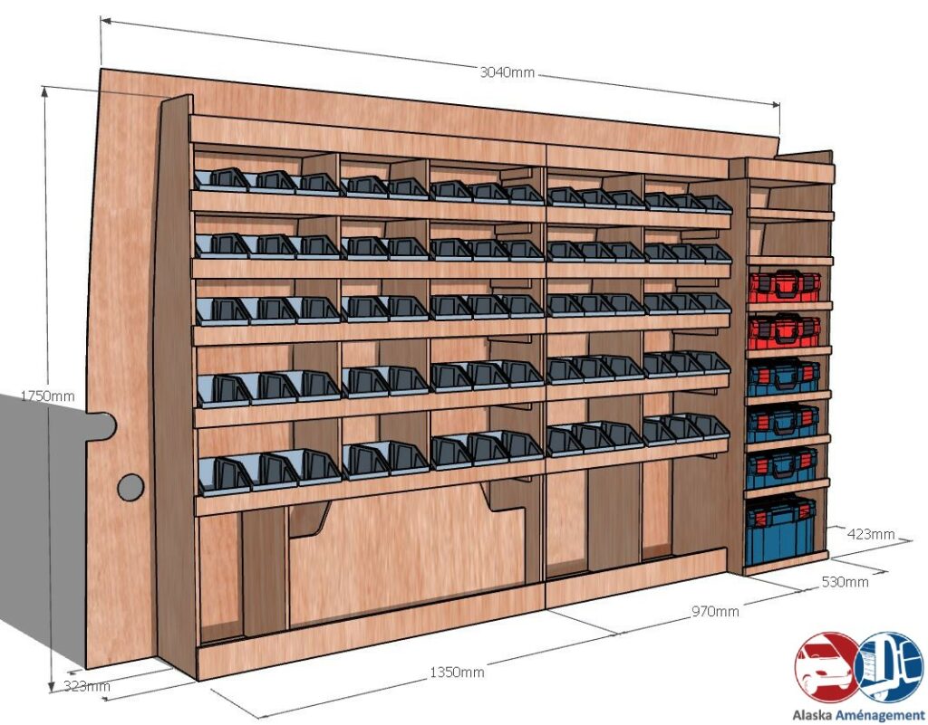 Crafter II L3H3 KRMG001 cotes - Aménagement Utilitaire Île-de-France & Livraison