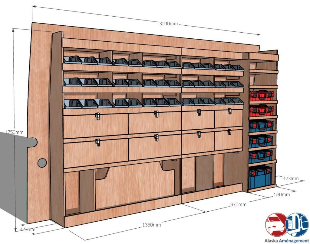 Crafter II L3H3 KRMG002 cotes - Aménagement Utilitaire Île-de-France & Livraison