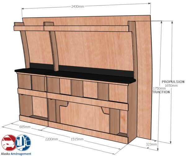 Crafter II L4H3 ETAD104 COTES - Aménagement Utilitaire Île-de-France & Livraison