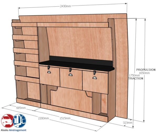 Crafter II L4H3 ETAD106 COTES - Aménagement Utilitaire Île-de-France & Livraison