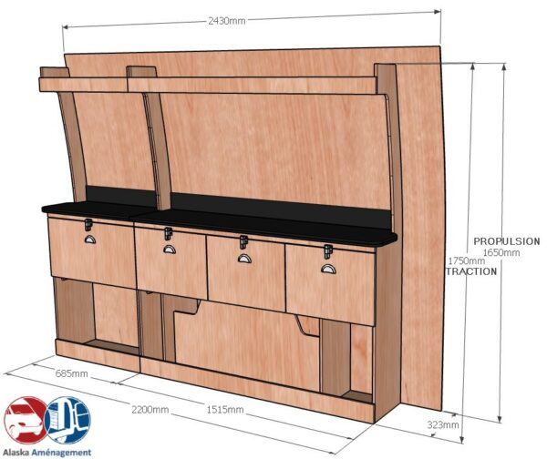 Crafter II L4H3 ETAD107 COTES - Aménagement Utilitaire Île-de-France & Livraison