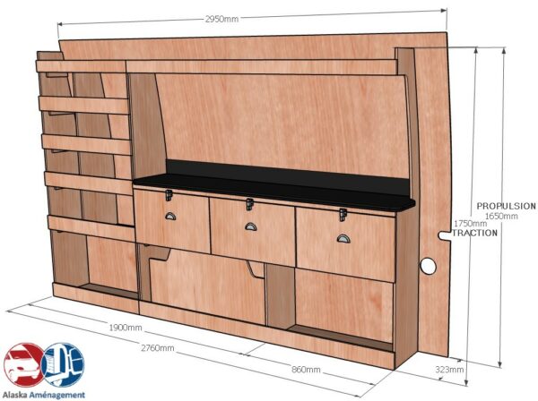 Crafter II L5H3 ETAD106 COTES - Aménagement Utilitaire Île-de-France & Livraison