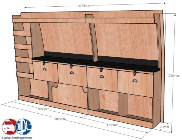 Daily III L3H2-16m3 ETAD106 Cotes - Aménagement Utilitaire Île-de-France & Livraison