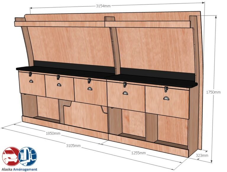 Etabli latéral Droite ETAD107-N - vue 3