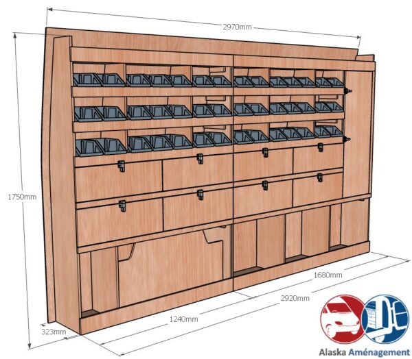 Daily L2H2 – 10.8m3 KRG003 COTES - Aménagement Utilitaire Île-de-France & Livraison