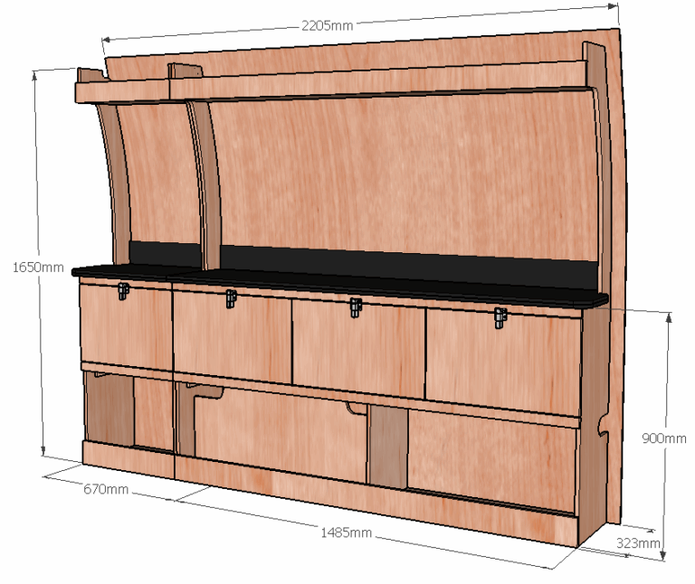 Etabli latéral Droite ETAD105-N - vue 4
