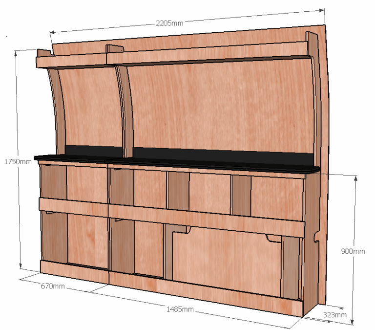 Etabli latéral Droite ETAD104-N - vue 3