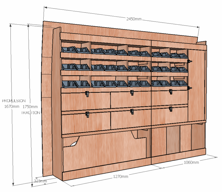 Meuble latéral Gauche KRG003-N - vue 3