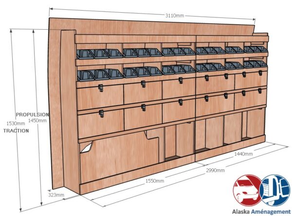 Sprinter III L2H1 – 39N – KRG002 COTES - Aménagement Utilitaire Île-de-France & Livraison
