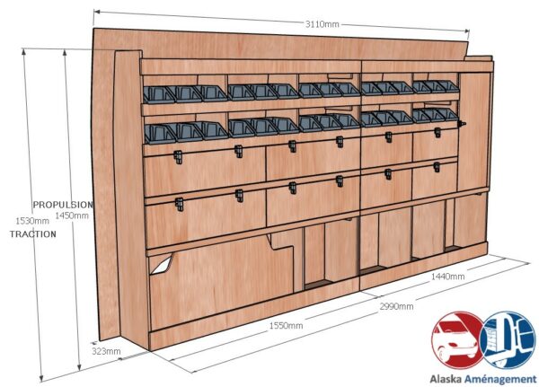 Sprinter III L2H1 – 39N – KRG003 COTES - Aménagement Utilitaire Île-de-France & Livraison