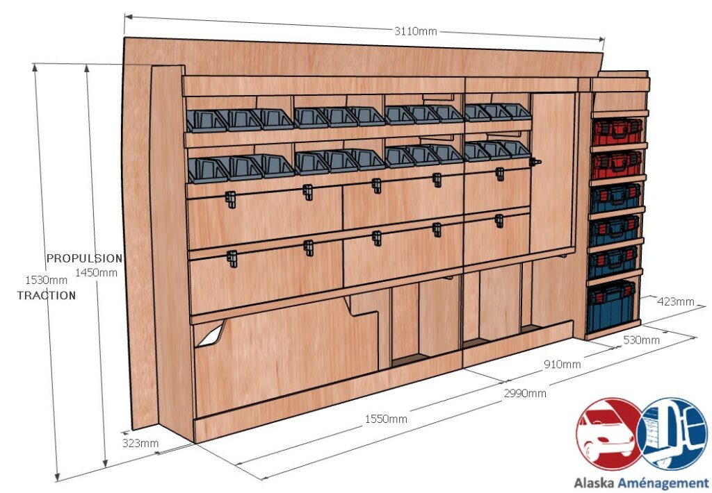 Sprinter III L2H1 – 39N – KRMG003 COTES - Aménagement Utilitaire Île-de-France & Livraison