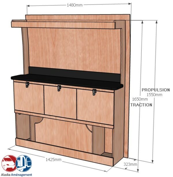 Transit 2T L2H2 – ETAD105 COTES - Aménagement Utilitaire Île-de-France & Livraison