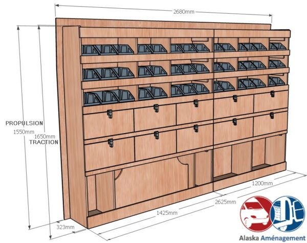 Transit 2T L2H2 – KRG002 COTES - Aménagement Utilitaire Île-de-France & Livraison