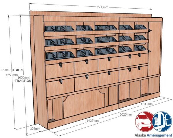 Transit 2T L2H2 – KRG003 COTES - Aménagement Utilitaire Île-de-France & Livraison