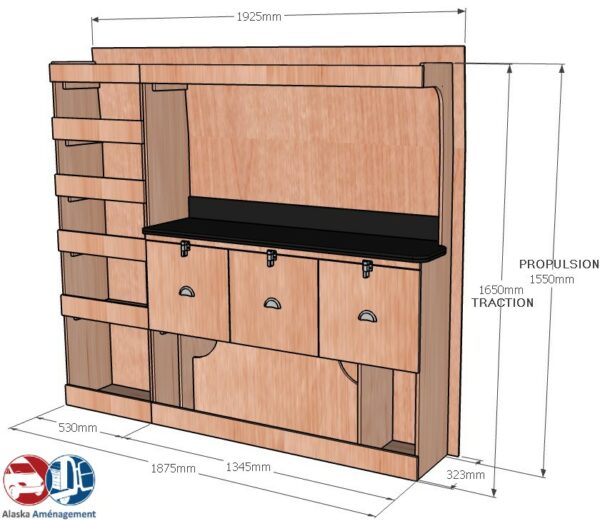 Transit 2T L3H2 – ETAD106 COTES - Aménagement Utilitaire Île-de-France & Livraison