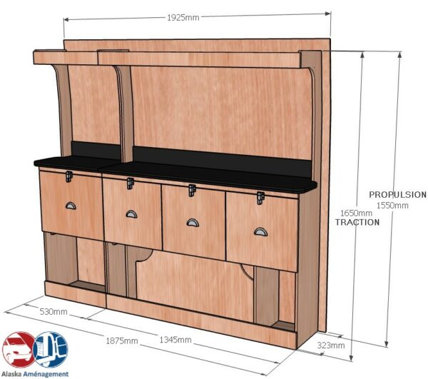 Transit 2T L3H2 – ETAD107 COTES - Aménagement Utilitaire Île-de-France & Livraison