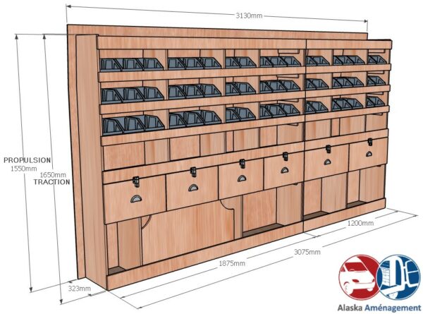 Transit 2T L3H2 – KRG004 COTES - Aménagement Utilitaire Île-de-France & Livraison
