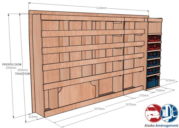 Transit 2T L3H2 – KRMG COTES - Aménagement Utilitaire Île-de-France & Livraison
