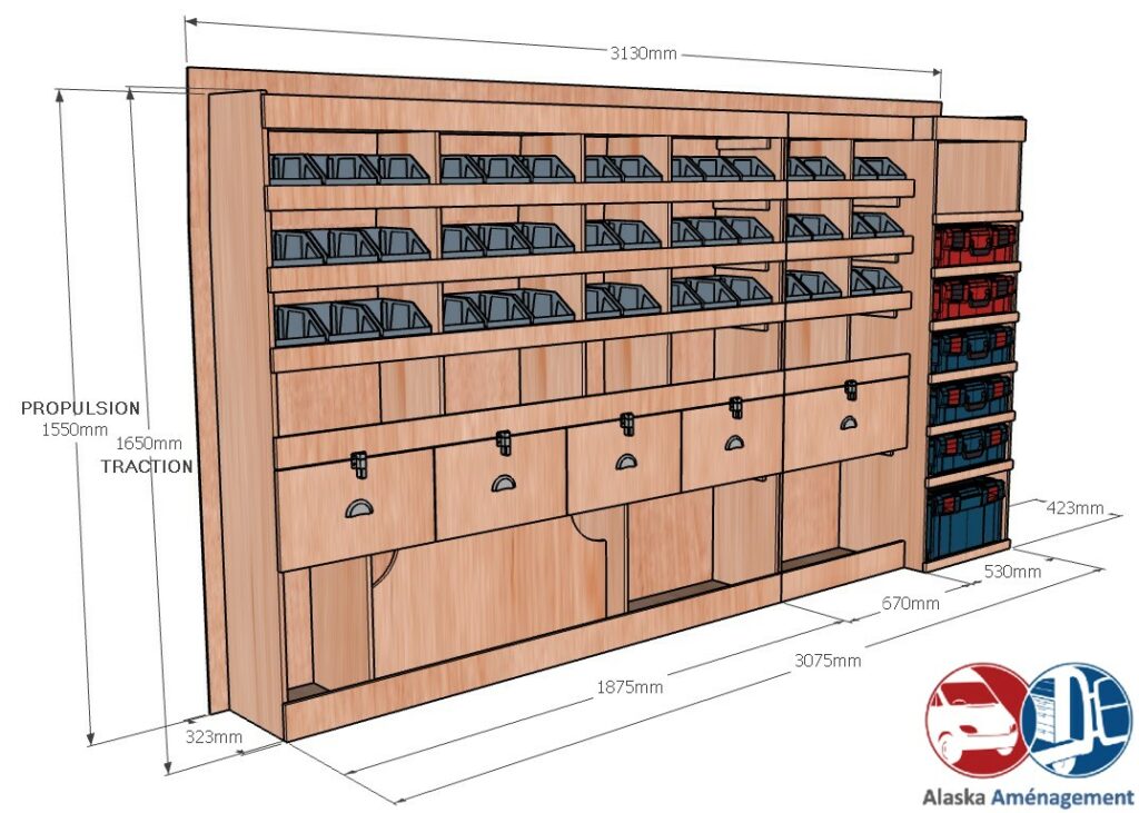Transit 2T L3H2 – KRMG004 COTES - Aménagement Utilitaire Île-de-France & Livraison