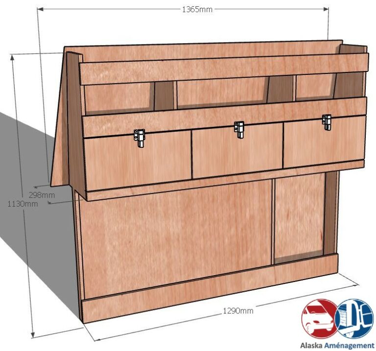 Meuble latéral Gauche KRG-DC002-N - vue 3