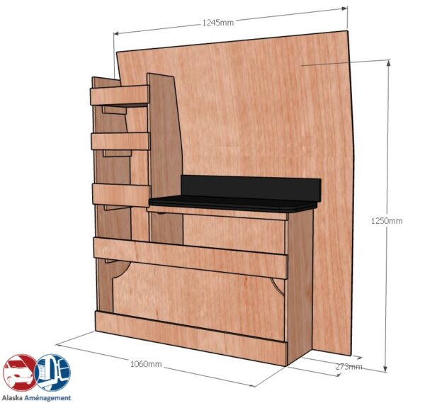 Custom I L1H1 ETAD104 COTES - Aménagement Utilitaire Île-de-France & Livraison
