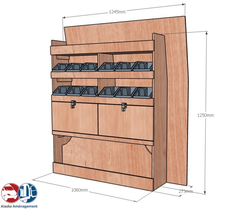 Meuble latéral Droite KRD102-N - vue 3
