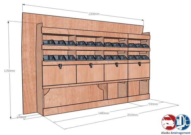 Meuble latéral Gauche KRG002-N - vue 3