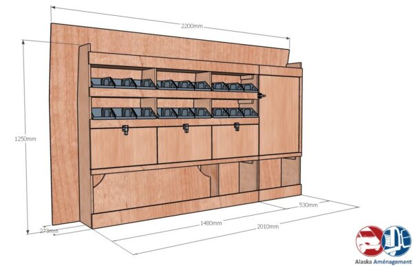 Custom I L1H1 KRG003 COTES - Aménagement Utilitaire Île-de-France & Livraison