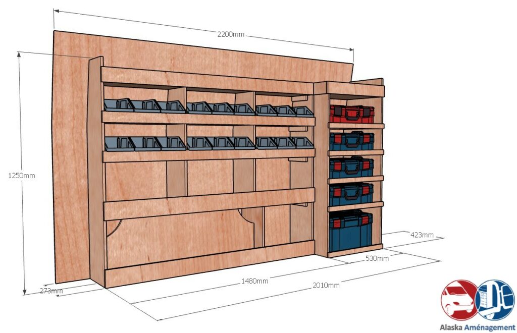 Custom I L1H1 KRGM001 COTES - Aménagement Utilitaire Île-de-France & Livraison