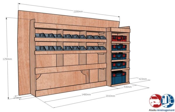 Custom I L1H1 KRGM001 COTES - Aménagement Utilitaire Île-de-France & Livraison