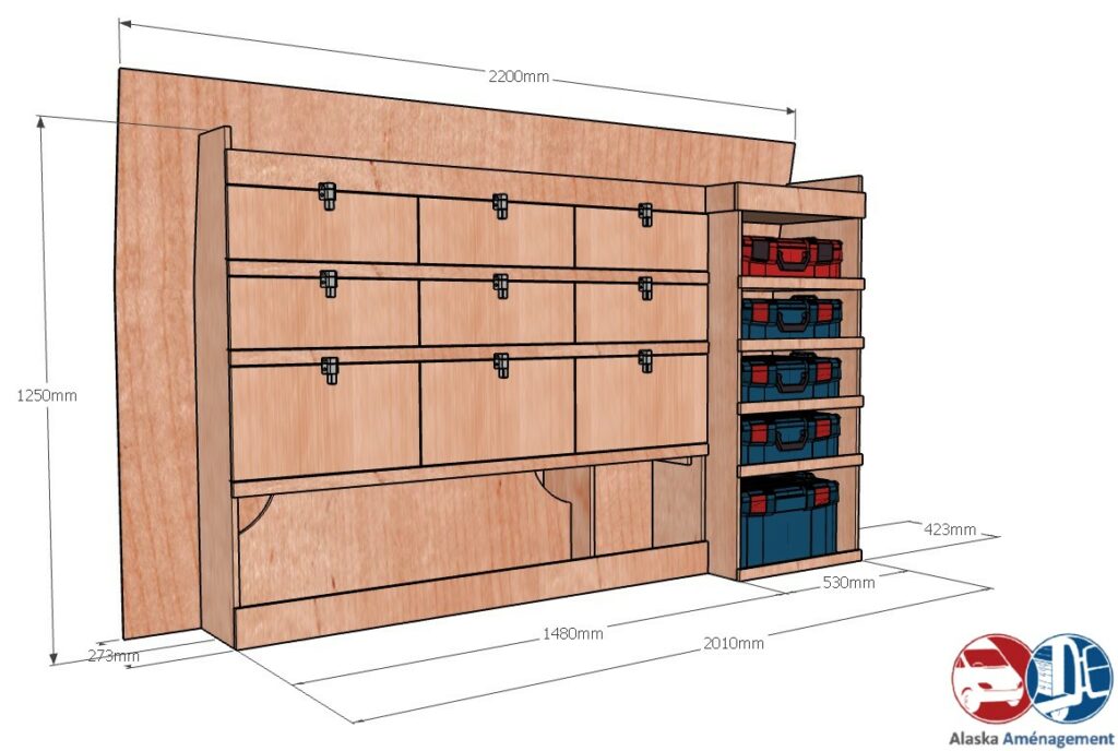 Custom I L1H1 KRGM004 COTES - Aménagement Utilitaire Île-de-France & Livraison