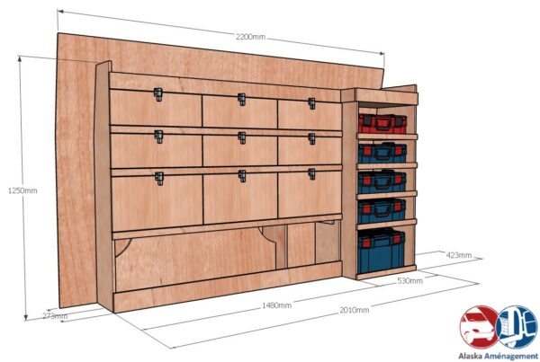 Custom I L1H1 KRGM004 COTES - Aménagement Utilitaire Île-de-France & Livraison