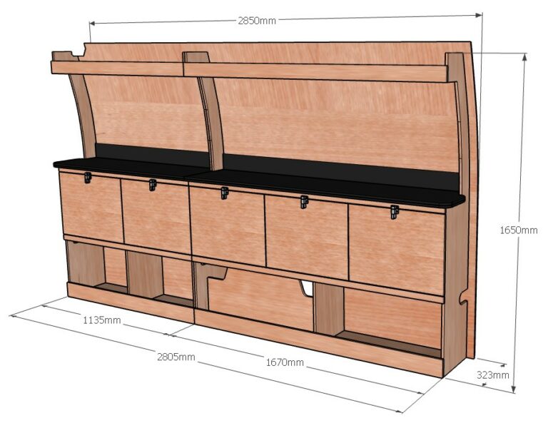 Etabli latéral Droite ETAD105-N - vue 3