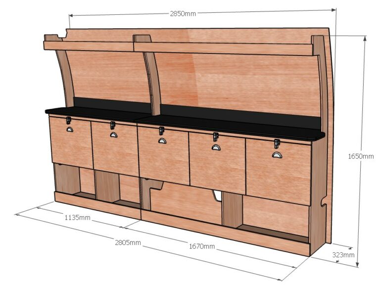 Etabli latéral Droite ETAD107-N - vue 3