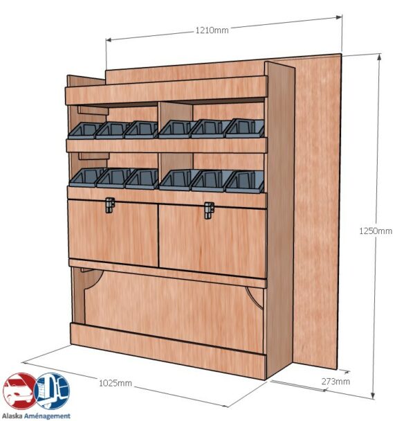 TRAFIC III L1H1 KRD102 cotes - Aménagement Utilitaire Île-de-France & Livraison