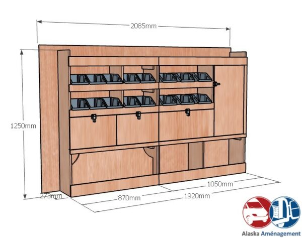 TRAFIC III L1H1 KRG003 cotes - Aménagement Utilitaire Île-de-France & Livraison
