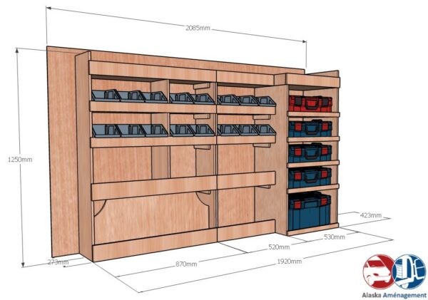 TRAFIC III L1H1 KRMG001 cotes - Aménagement Utilitaire Île-de-France & Livraison