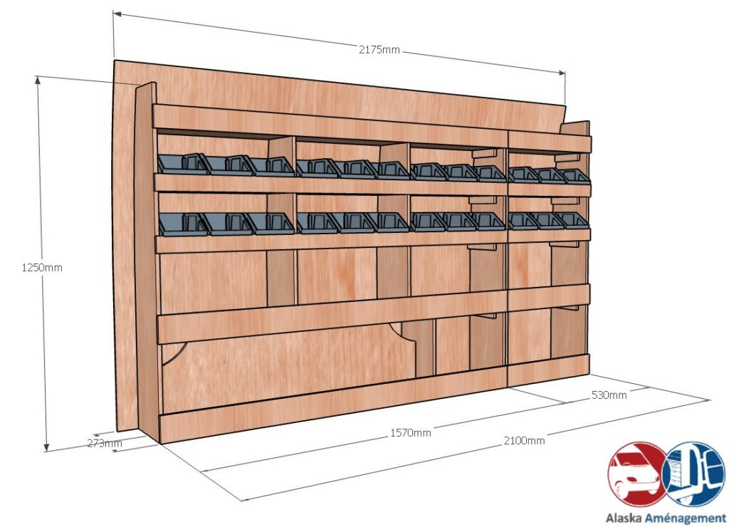 Custom II L1H1 KRG001 COTES - Aménagement Utilitaire Île-de-France & Livraison