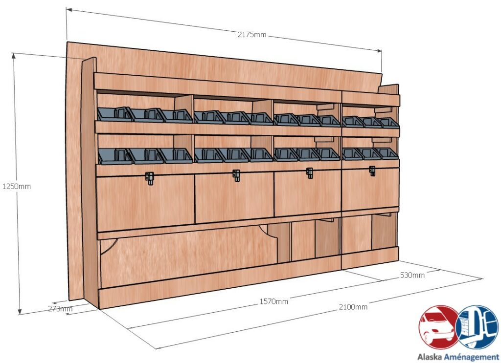Custom II L1H1 KRG002 COTES - Aménagement Utilitaire Île-de-France & Livraison
