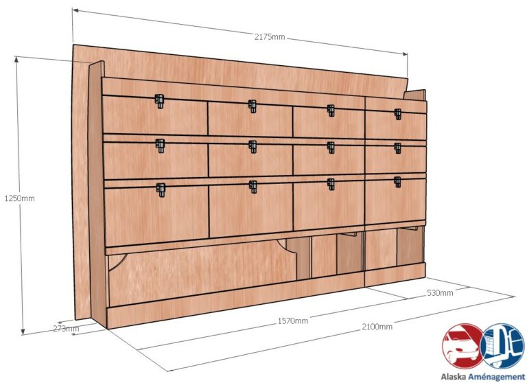 Meuble latéral Gauche KRG004-N - vue 3