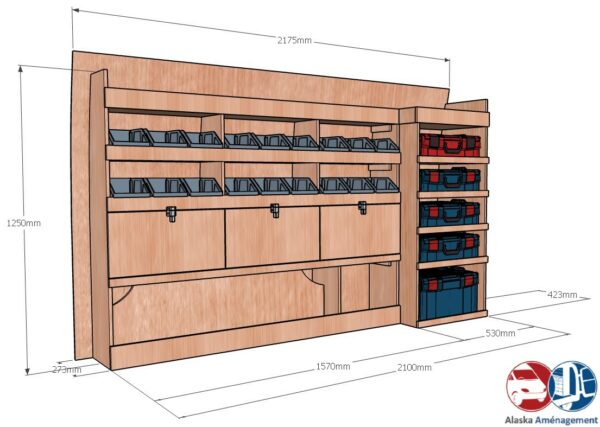 Custom II L1H1 KRMG002 COTES - Aménagement Utilitaire Île-de-France & Livraison