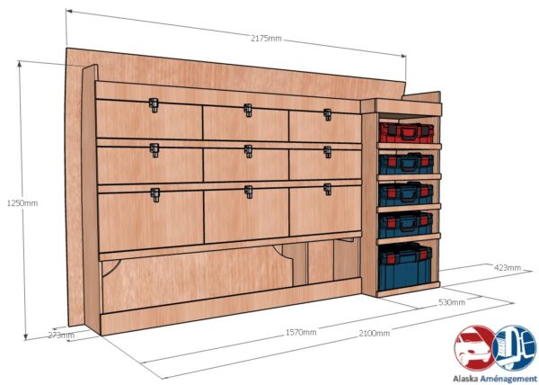 Custom II L1H1 KRMG004 COTES - Aménagement Utilitaire Île-de-France & Livraison