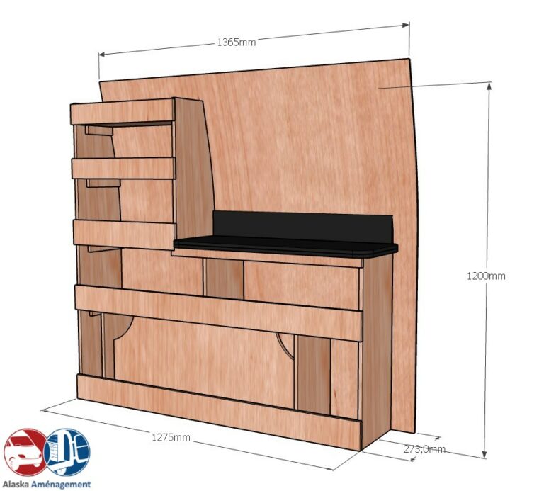 Etabli latéral Droite ETAD104-N - vue 3