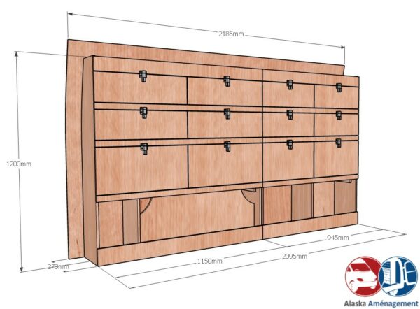 VITO III L2H1 KRG004 COTES - Aménagement Utilitaire Île-de-France & Livraison