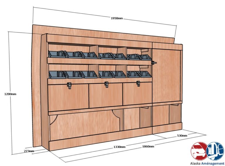 Meuble latéral Gauche KRG003-N - vue 3