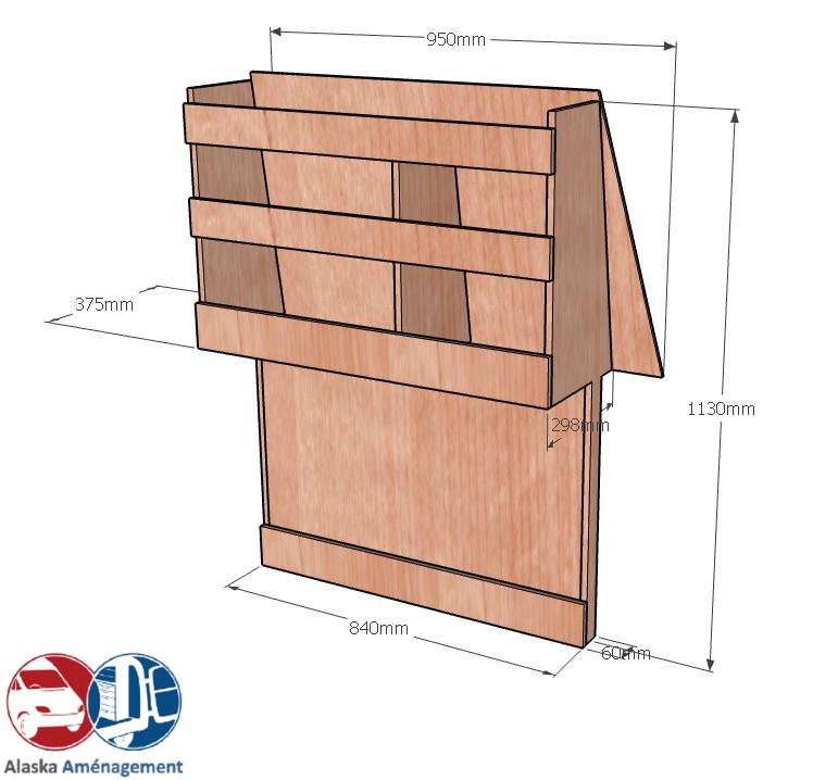 Meuble latéral Droite KRD-DC-N - vue 3