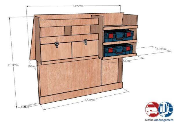 BERLINGO III L1 APL KRMG DC002 COTES - Aménagement Utilitaire Île-de-France & Livraison