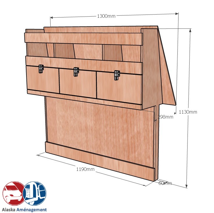 Meuble latéral Droite KRD-DC102-N - vue 3