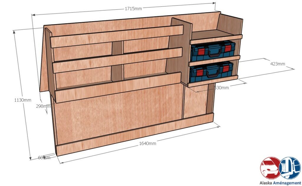 BERLINGO III L2 APL KRMG DC COTES - Aménagement Utilitaire Île-de-France & Livraison